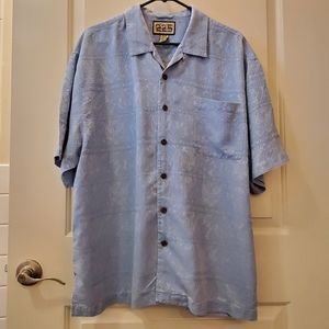 Jamaica Jaxx 100% Silk Button Down Short Sleeve
